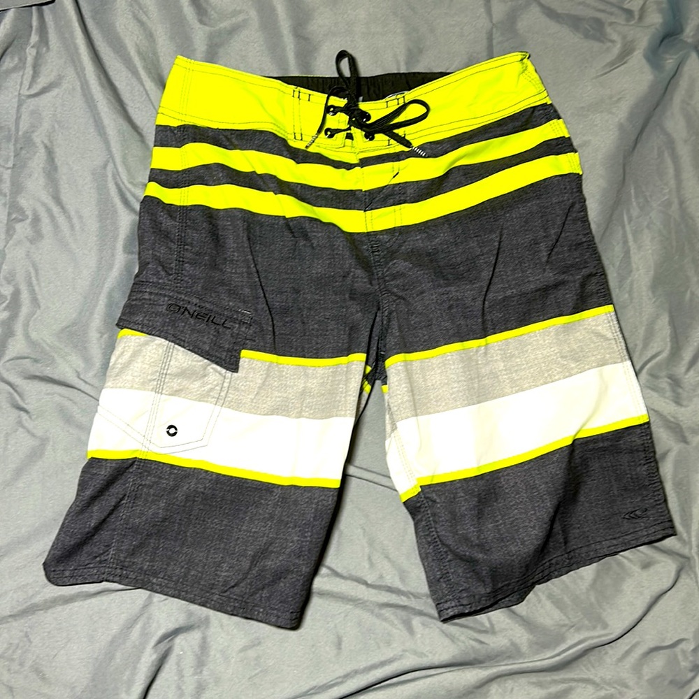Oniell Boardshorts Mens Size 28 Swim Trunks Color Striped
